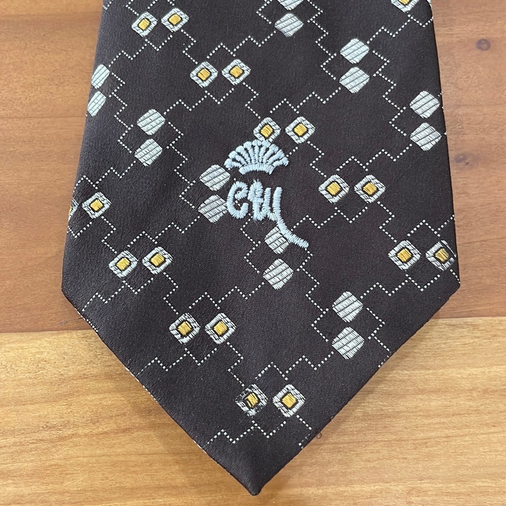 Brown yellow and grey Countess Mara tie